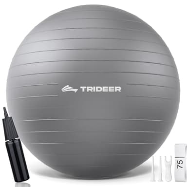 Trideer Yoga Ball for Pregnancy Office Ball Chair– Exercise Ball for Birthing, Labor, Stretching & Core Workout – Anti-Burst, Slip-Resistant for Home Gym, Flexible Seating & Physical Therapy - Image 1