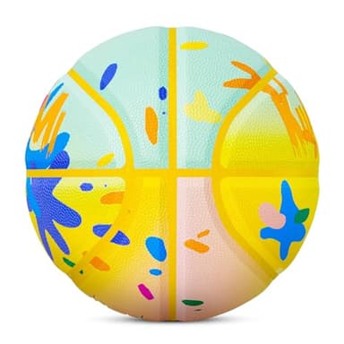 Kuangmi Painting Kids Basketball, Youth Size 5(27.5"), for Junior Children Boys Girls Indoor & Outdoor - Image 2