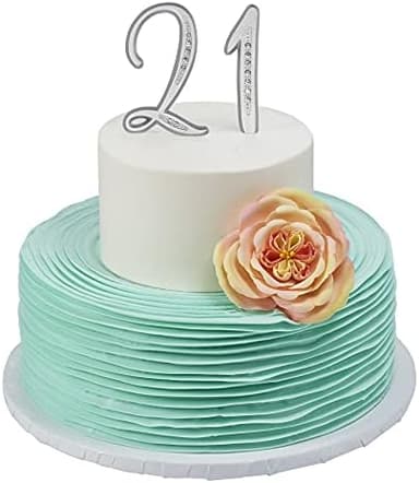 DecoPac Diamond Number 2 Monogram Cake Topper, Luxurious Rhinestone Cake Decoration, For Birthday, Wedding Anniversary, Party, Graduation, Retirement, 3.5" Tall, Silver, Pack of 1 - Image 4