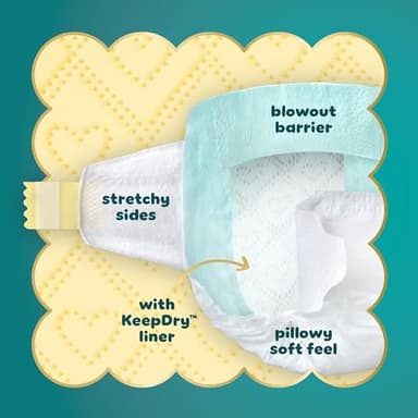 Pampers Swaddlers Disposable Baby Diapers Size 1, 198 Count with Sensitive Water Based Baby Wipes 12 Flip-Top Packs (1008 Wipes Total) - Image 8