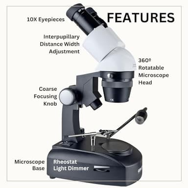 GemOro Elite 1030 LED Microscope | Professional High-Precision Jewelry, Gemstone & Watch Repair Inspection with Adjustable Zoom & LED Lighting | 10X to 30X Magnification | Portable, Ergonomic Design - Image 3