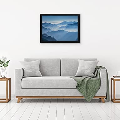 Americanflat 19x27 Poster Frame with Polished Plexiglass - Black Picture Frame - Wide Photo Frames Made of Engineered Wood for Vertical or Horizontal Wall Display - Epic Collection - Black - Image 5