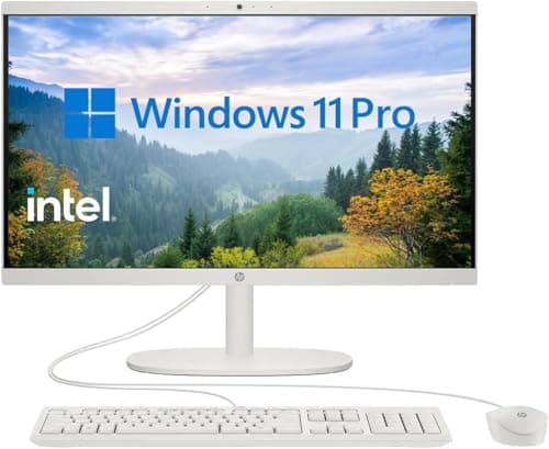 HP 2025 22" FHD All-in-One Desktop Computer, 13th Gen Intel Quad-Core Processor, 8GB DDR5 5200MHz RAM, 128GB UFS, HDMI, Type-C, Wi-Fi 6, HD Webcam, Windows 11 Pro - Image 1