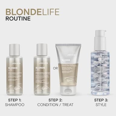 Joico Blonde Life Brightening Masque - Instant Hydration, Neutralize Chlorine & Detoxify Hair, Add Softness & Smoothness, Sulfate Free, With Monoi & Tamanu Oil, 1.7 Fl Oz - Image 6