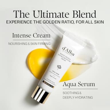 d'alba Piedmont White Truffle Double Moisture Cream, 2-in-1 Face Moisturizer, Vegan Skincare, Vegan Collegen, Skin Firming and Tightening, Dual Formula in ONE tube, Korean Skin Care (2.02 oz) - Image 4