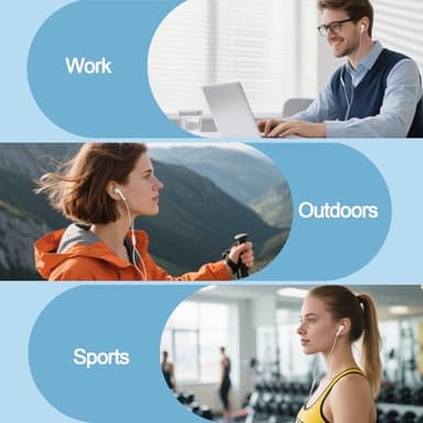 Docutca 2 Pack Wired iPhone Earbuds/Wired Headphones with 3.5mm Earphones[MFi Certified] with Microphone Volume Control Compatible for iPhone,iPad,iPod,Computer,MP3/4,Android Most 3.5mm Audio Devices - Image 7