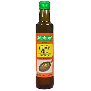 Seitenbacher Organic Oil, Cold Pressed Hemp Oil, 8.4-Ounce, 2 Count - Image 1