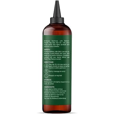 Botanic Hearth 100% Pure Tea Tree Oil For Hair Growth | Infused with Jojoba & Grapeseed Oils | Hair Oil Repairs Dry Damaged Hair, Strengthening, Healthier - Hair Tonic, 6.7 fl oz - Image 5