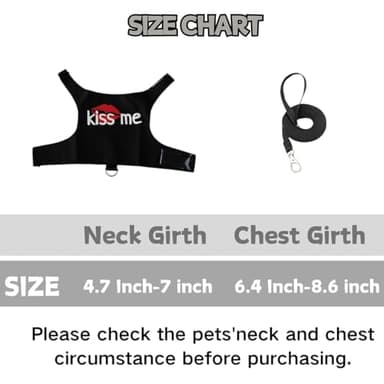 Bearded Dragon Leash and Harness Adjustable - Unique Pattern Lizard Cloth Escape Proof Harness with Leash for Walking Outdoor (Black) - Image 2