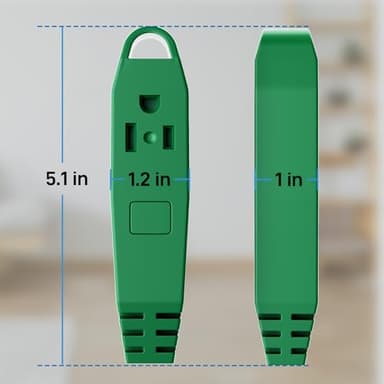K KASONIC - 50-Feet 3 Outlet Extension Cord, UL Listed, 16/3 SJTW 3-Wire Grounded, 13 Amp 125 V 1625 Watts, Multi-Outlet Indoor/Outdoor Use, Green - Image 7