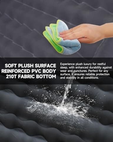 Umbrauto Inflatable Car Mattress Bed: SUV Camping Air Bed for Truck Backseat with Pump & Pillows, Car Sleeping Airbed for Van Back Seat - Image 6