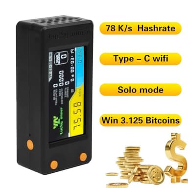 Lucky Miner LV02 74KH/s Asic Miner Bitcoins Miner Low Power Consumption Crypto Miner Mini Lottery Device Type-C USB Connection - Image 4