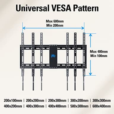 Mounting Dream UL Listed TV Mount for Most 37-75 Inch TV, Universal Tilt TV Wall Mount Fit 16", 18", 24" Stud with Loading Capacity 132lbs, Max Vesa 600 x 400mm, Low Profile Flat Wall Mount Bracket - Image 6