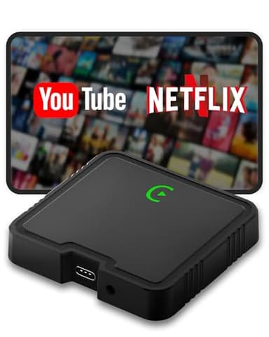 Wireless Carplay Adapter 2025 Ai Box for iPhone & Android Auto with Netflix YouTube Supports TF card Dongle Plug and Play Easy Setup Carplay Video entertainment box for iOS 10+ and cars after 2015 Car - Image 1