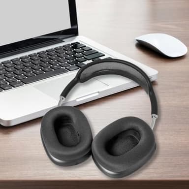 GEVO Upgraded Ear Cushions Replacement Earpads for Apple AirPods Max Headphones, Mesh Fabric Ear Pads Cover with Memory Foam and Magnet for AirPods Max (Space Gray) - Image 7