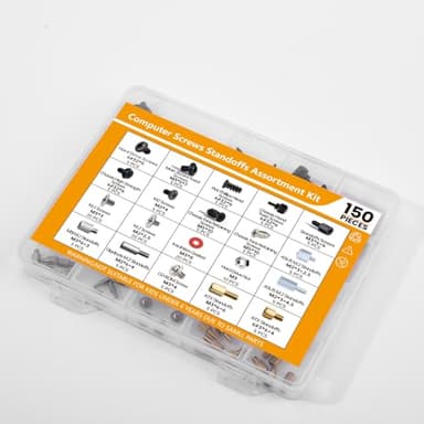 150PCS Computer PC Screws M.2 Standoff SSD Mounting Screws Kit for Motherboard, SSD, Hard Drive, PC Case, Power Supply, M.2 SSD Standoff Mounting Screws for Computer Laptop DIY & Repair - Image 7