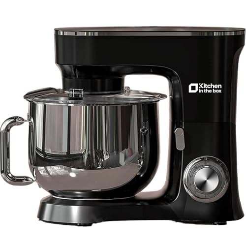 Kitchen in the Box Stand Mixer, 900W 8.5 QT Kitchen Electric Mixer, 10-Speed Large Capacity Tilt-head Food Mixer with Dough Hook, Wire Whip, Flat Beater & Splash Guard (Black) (Renewed) - Image 1