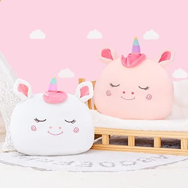 Lazada Stuffed Unicorn Pillow Plush Girl Toys Gift for Toddler for Girls White 15 Inches - Image 8