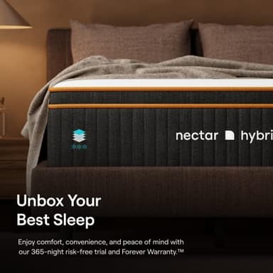 Nectar Premier Copper Hybrid Cal King Mattress 14 Inch - Medium Firm Memory Foam - Steel Springs - Dual Action Cooling Technology - 365-Night Trial - Forever Warranty, White - Image 6