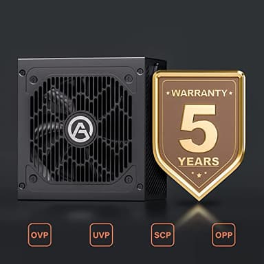 ARESGAME AGV Series 750W Power Supply, 80 Plus Bronze Certified, Semi Modular Power Supply, 5 Year Warranty - Image 5
