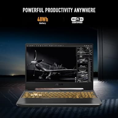 ASUS TUF Gaming A15 Gaming Laptop, 15.6” FHD 144Hz Display, NVIDIA® GeForce RTX™ 2050, AMD Ryzen™ 5 7535HS, 8GB DDR5, 512GB PCIe® Gen4 NVMe™ SSD, Wi-Fi 6, Windows 11, FA506NF-ES51 - Image 5