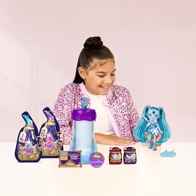 Magic Mixies Pixlings Shimmerverse Series, Create & Mix Magic Potion to Magically Reveal Marena The Ice Mermaid, This Beautiful 6.5" Shimmerverse Pixling Fashion Doll Appears Inside The Potion Bottle - Image 4