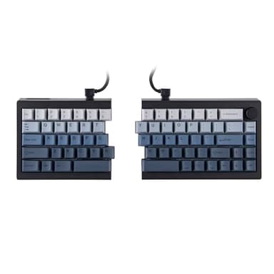 EPOMAKER Split65 QMK/VIA Programmable Keyboard, Wireless Mechanical Keyboard in 2.4Ghz/Bluetooth/Type-C, Ergonomic Gaming Keyboard in Split Layout with RGB Backlit (Wisteria Linear Switch) - Image 1