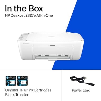 HP DeskJet 2827e Wireless All-in-One Color Inkjet Printer, Scanner, Copier, Best-for-Home, 3 Month Instant Ink Trial Included, AI-Enabled (6W7F5A) - Image 9