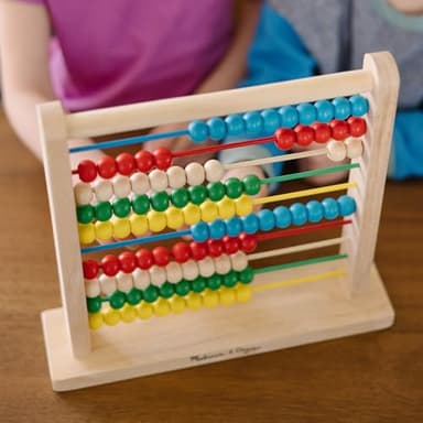 Melissa & Doug Abacus - Classic Wooden Educational Counting Toy With 100 Beads - Image 5