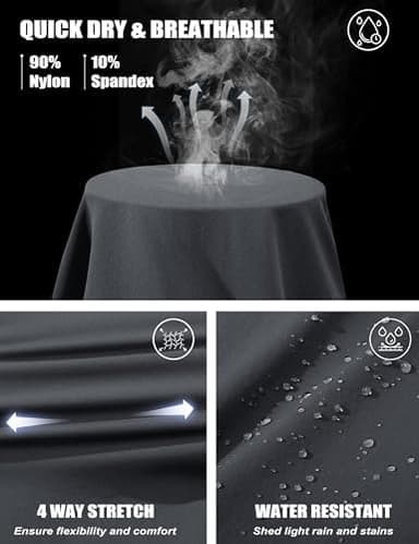 MAGCOMSEN Men's Hiking Pants 6 Pockets,Water Resistant Ripstop Outdoor Pants,Lightweight Quick Dry Fishing Work Pants - Image 6