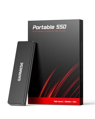 GARMESE 512GB External SSD - Up to 1000MB/s Read Speed USB 3.2 Gen 2 Portable SSD, External Solid State Drives with Type-C Cable for PC Mac Game Console - Image 1