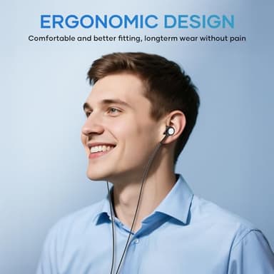 LWZCAM USB C Earbuds with Microphone 5 Pack, in-Ear Wired Headphones with Noise Isolating, Type C Earphone Heavy Bass Stereo Headsets Compatible with iPad, Android Smartphones, for Most USB-C Devices - Image 7