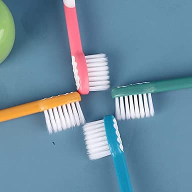 newrichbee 8 Packs Kids Toothbrush, Extra Soft Lovely Deer Toddler Toothbrush for Kids 2-8 Years (Pink&Orange&Blue&Green) - Image 3