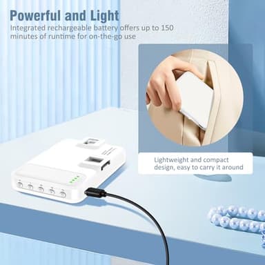 ALTSON 60 LED Portable Selfie Light Video Conference Lighting with Clip & Camera Tripod Adapter Rechargeable 2200mAh CRI 97+, 9 Light Modes for Phone iPhone Webcam Laptop Photo Makeup - Image 5