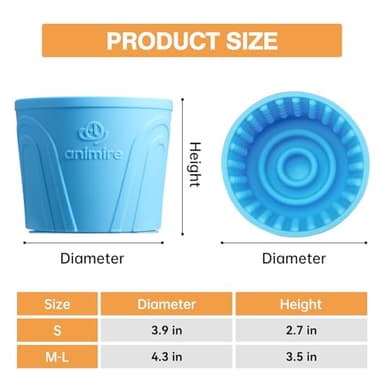 Dog Slow Feeder Lick Bowl, Anxiety Relief Dog Licking Mat Treat Dispenser, Non-Slip Anti-Choking Slow Eating Lick Bowl for Small Medium and Large Breed Dogs, BPA Free Silicone - Image 6