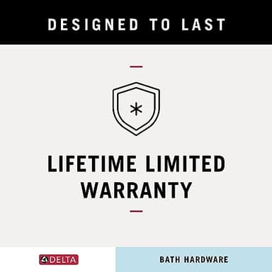 Delta Ara (1-Pack) Hand Towel Holder Polished Chrome Towel Racks for Bathroom Wall Square Towel Ring Holder for Bath Towel Hanger for Kitchen, Bathroom Accessories 77546 - Image 10