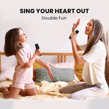 IROO Mini Karaoke Machine for Kids, 2025 TOP Toys Birthday Gifts Ideas for Girls Ages 4, 5, 6, 7, 8, 9, 10, 12+ Years Old, Portable MP3 Player with 2 Wireless Mics for Party - Image 9