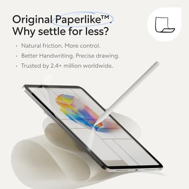 Paperlike 3 Screen Protector (2x) for iPad Air 13” (2024/25) & iPad Pro 13” (2024) – True Paper-Feel, Bubble-Free Install (Butterfly), Protects Pencil Tip - Image 3
