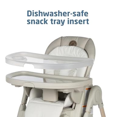 Maxi-Cosi Minla 6-in-1 High Chair for Babies & Toddlers, Portable Foldable Highchair, EcoCare Fabric, 9 Heights, 5 Reclines, 4 Tray Positions, Classic Oat - Image 8