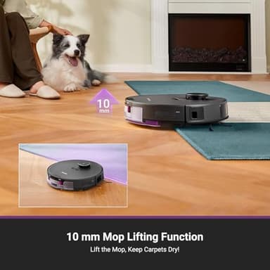 Eureka E20 Plus Robot Vacuum and Mop Combo, Robot Vacuum Cleaner with Bagless Self Emptying Station, 45-Day Capacity 8000Pa Suction and Anti Hair-Tangling Brush App Control LiDAR Navigation - Image 5