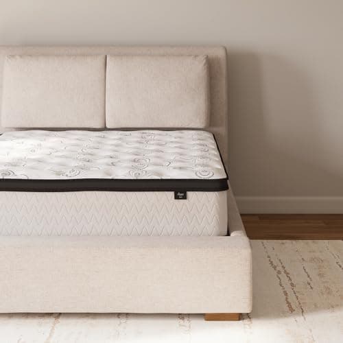 Signature Design by Ashley Full Size Chime 12 Inch Medium Firm Hybrid Mattresswith Cooling Gel Memory Foam for Pressure Relief, Fiberglass Free, Mattress In A Box - Image 1