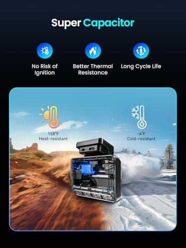 DDPAI Dash Cam Front and Rear, 4K+1080P Car On-Dash Mounted Cameras, Dashcam Included 64GB Card, Built-in 5G WiFi 6, GPS, 3'' IPS, AI ISP Night Vision, 48H Parking Mode, Loop Recording, ADAS, Z50 Pro - Image 8