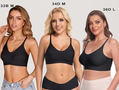 PRETTYWELL Bralettes Seamless Comfort Bras for Women no Underwire Wireless Lightly Padded Everyday T Shirt Bra Sleep Bra - Image 5