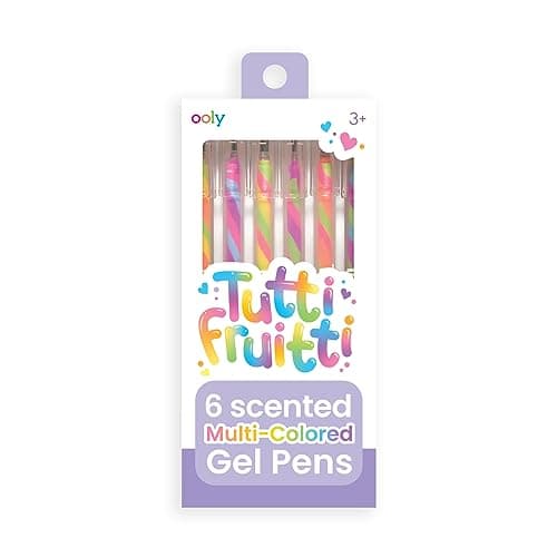 Ooly Scented Tutti Fruitti Color Changing Gel Pens Set of 6-1.00mm NIB, Color Changing as you Write, Pens for Kids and Adults, Art and Stationery Supplies - Image 1