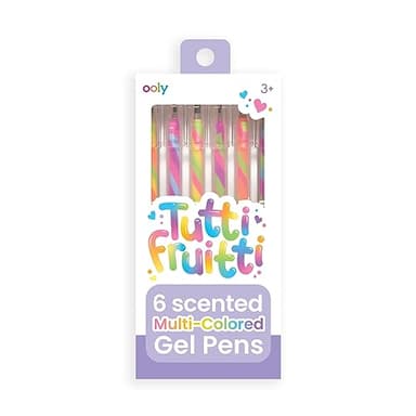 Ooly Scented Tutti Fruitti Color Changing Gel Pens Set of 6-1.00mm NIB, Color Changing as you Write, Pens for Kids and Adults, Art and Stationery Supplies - Image 1