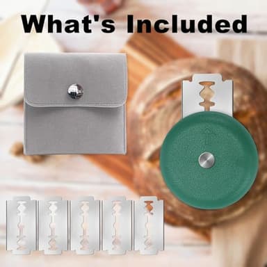 UFO Magnetic Bread Lame Dough Scoring Tool Sourdough Scoring Knife for Bread Baking Supplies Homemade Scorer Tool Sourdough Cutter Slashing Tool with 5 Razor Blades Storage Bag Included - Image 2