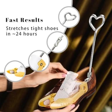 XLRAJKSP Boot Stretchers for Cowboy Boots Shoe Stretcher Adjustable Boot Stretcher Men Women 2 Pack, Fits Men’s (US 7.5-13) & Women’s (US 8.5-14) - Image 3