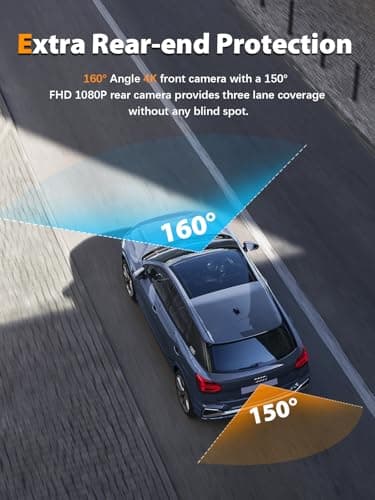 ARIFAYZ Dash Cam Front and Rear 4K+1080P, Free 64GB Card, Built-in WiFi, Dash Camera for Cars, Car Camera, Dual Dashcams for Cars with Night Vision, 24 Hours Parking Monitor, Loop Recording - Image 8