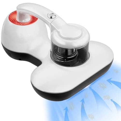 Mattress Vacuum Cleaner, Handheld UV Bed Vacuum Cleaner 16KPa & 12800 Vibrations Per/Min Upgraded Effectively Clean Up Bed, Pillows, Cloth Sofas, Carpets and Ther Fabric Surfaces - Image 1