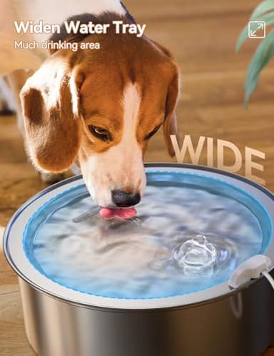 FEELNEEDY 7L/1.8Gal Stainless Steel Dog Water Fountain, for Large Dogs, Cats, Multi-Pets, Ultra Quiet with 5-Layers Filtration, Pet Dog Water Bowl Dispenser, 236 fl oz with 2 Filters (FN-W14) - Image 3